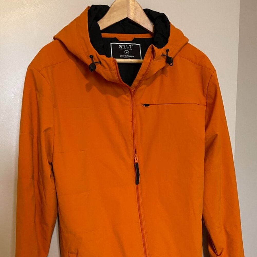 BYLT Drop Cut Puffer Jacket Orange Men’s Medium
